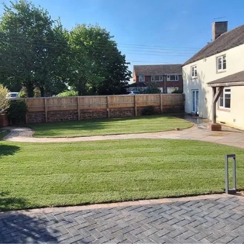 Recent landscaping project
